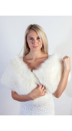 White Fox Fur Stole